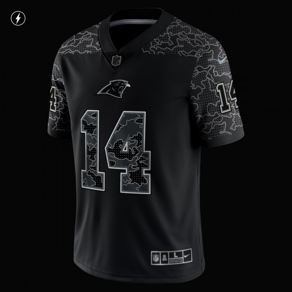 Sam Darnold Carolina Panthers Nike RFLCTV Limited Jersey - Black-GridironStore